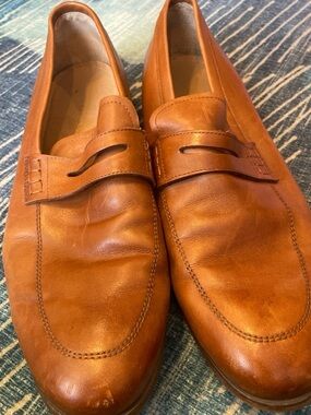 New republic by mark McNairy Men's Tan Leather Penny Loafers